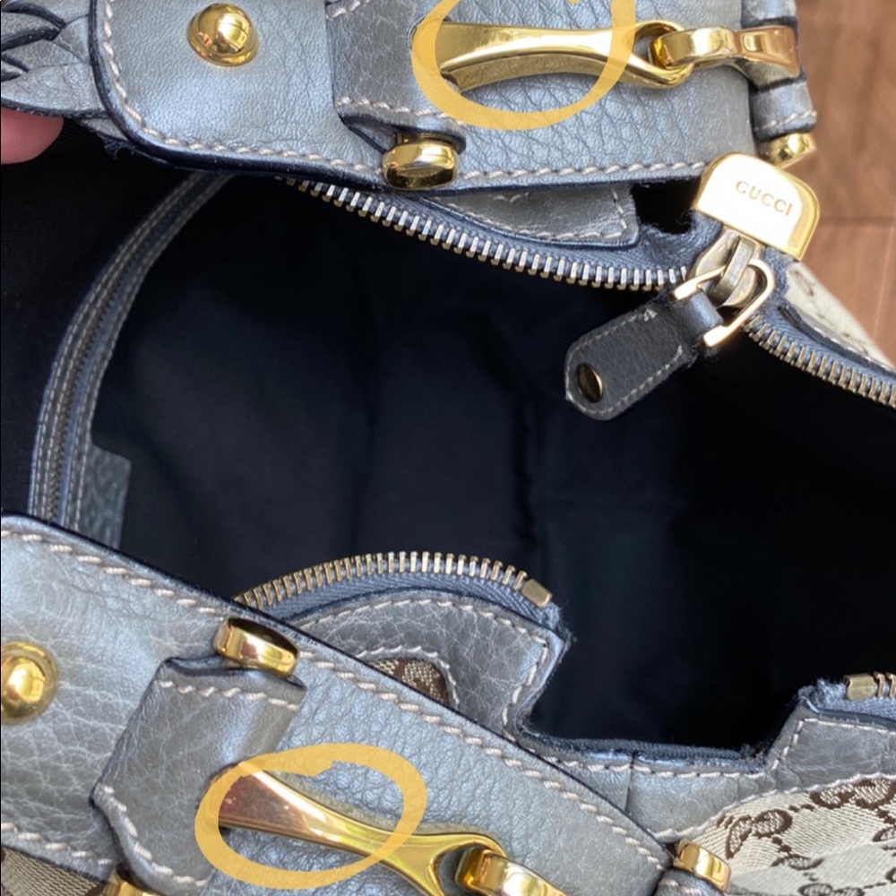 Gucci vintage canvas print hobo bag - Picture 10 of 10